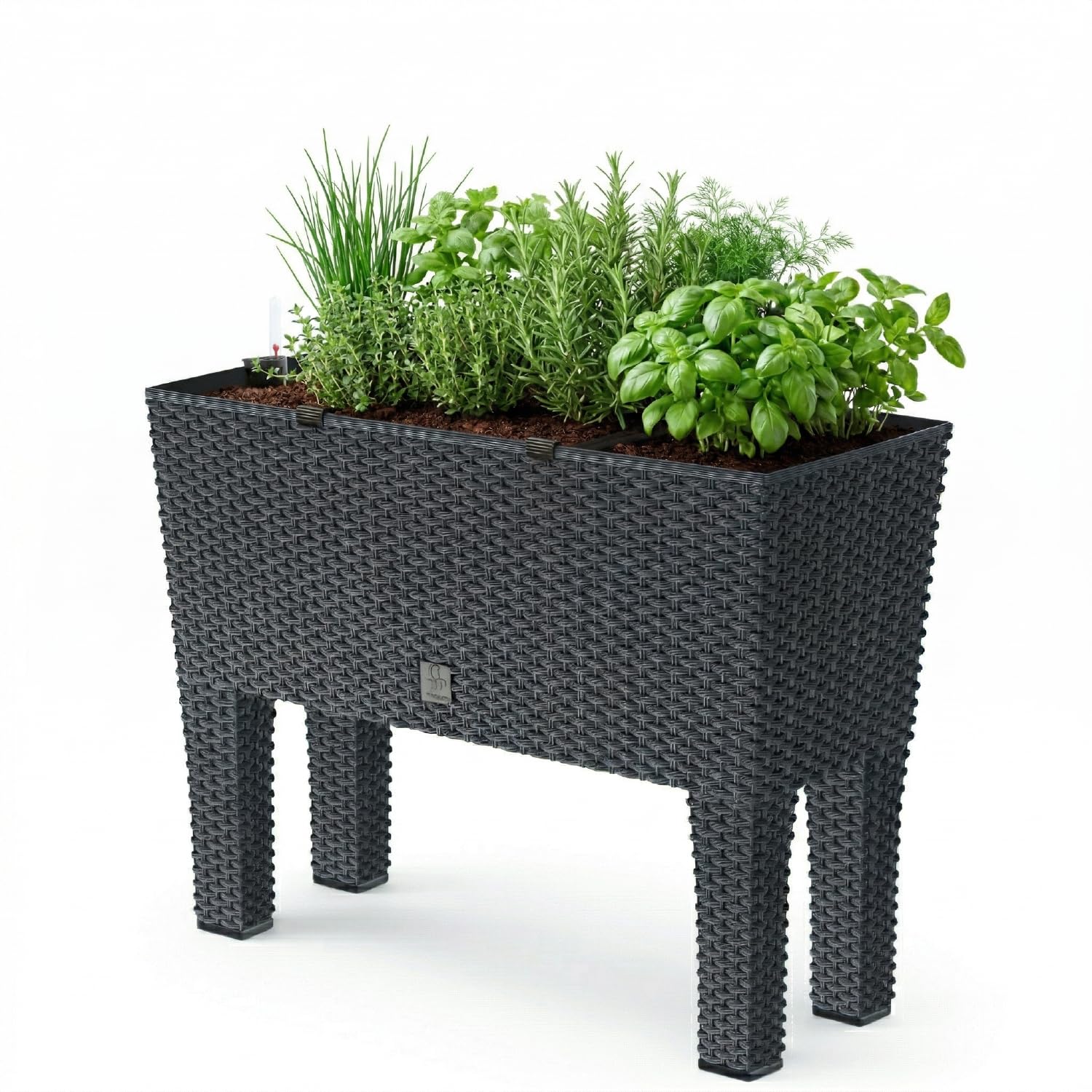 Prosperplast Rato Case High Blumenkasten schwarz 60cm Bewässerung