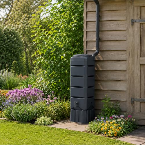 Prosperplast Tenso Set Regentonne 120L anthrazit mit Sockel
