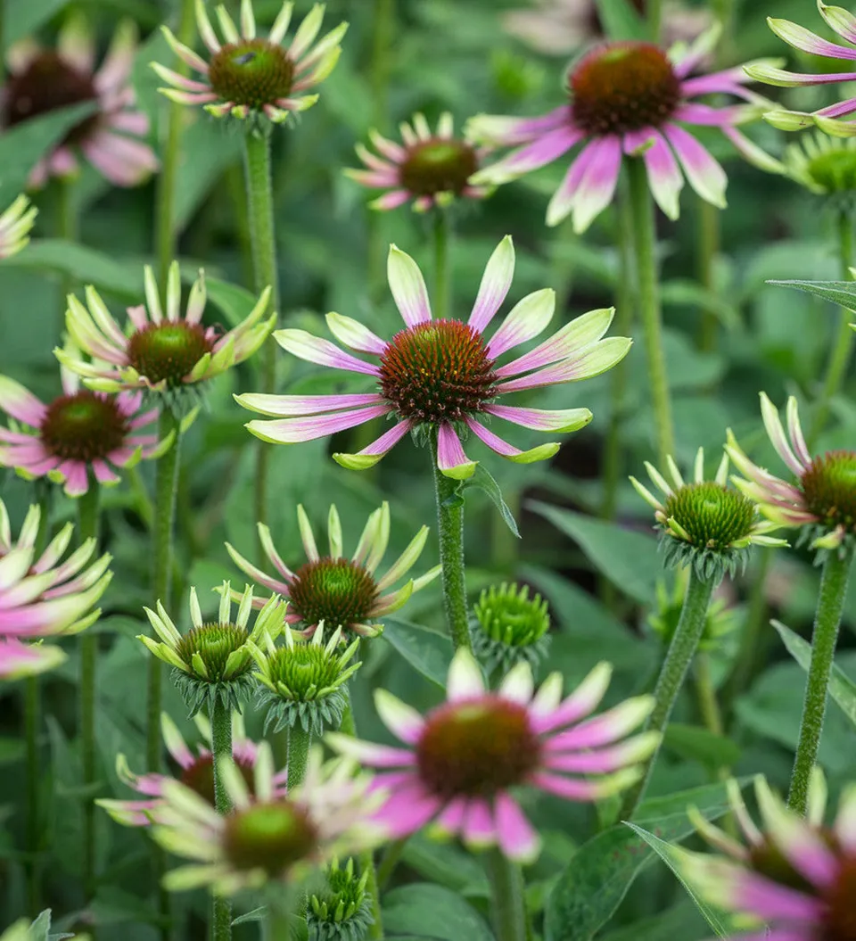 Sarah Raven Plants Echinacea Green Twister Staude 3x9cm grün
