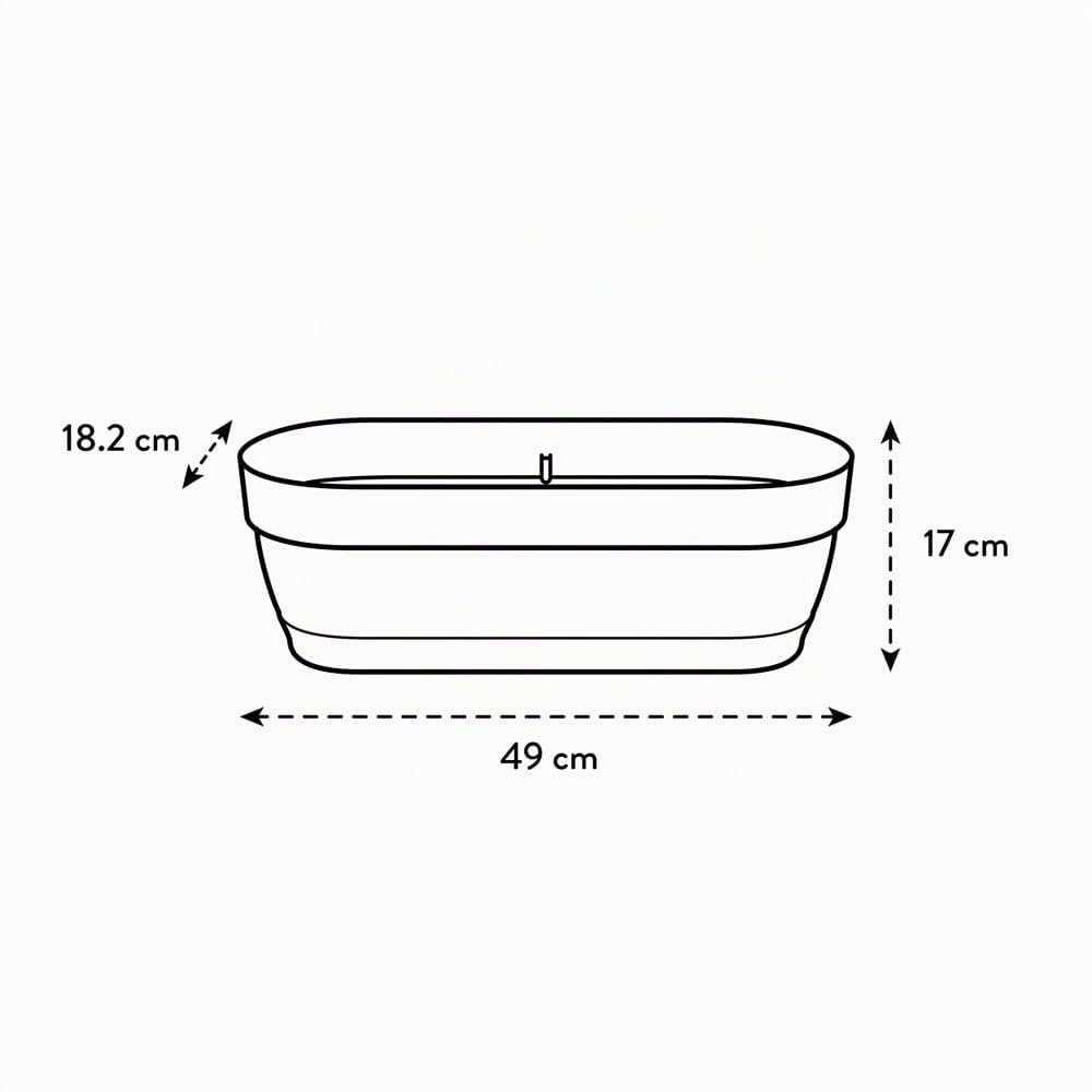 elho Vibia Campana Balkonkasten 50 cm Terra