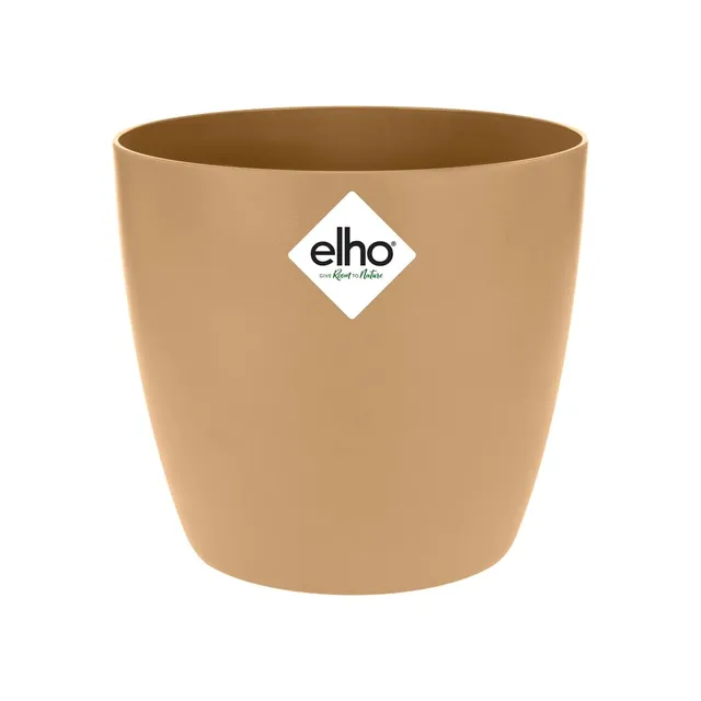 elho Brussels Rund 14 Blumentopf braun Cookie 13,5 cm recycelt