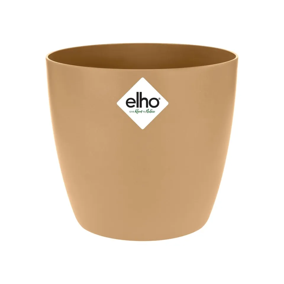 elho Brussels Rund 14 Blumentopf braun Cookie 13,5 cm recycelt
