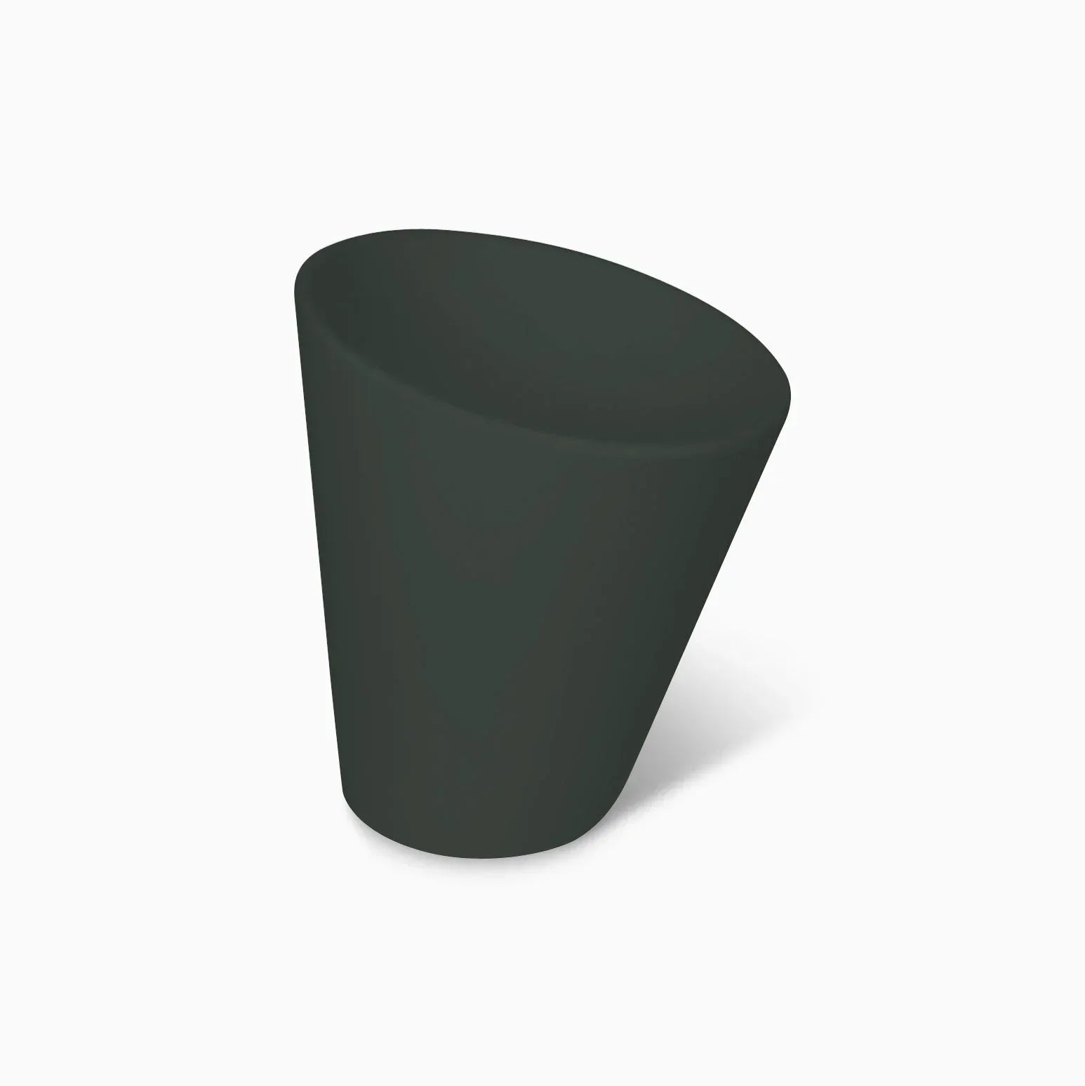 Serralunga Pisa Pflanztopf Anthrazit Design rund