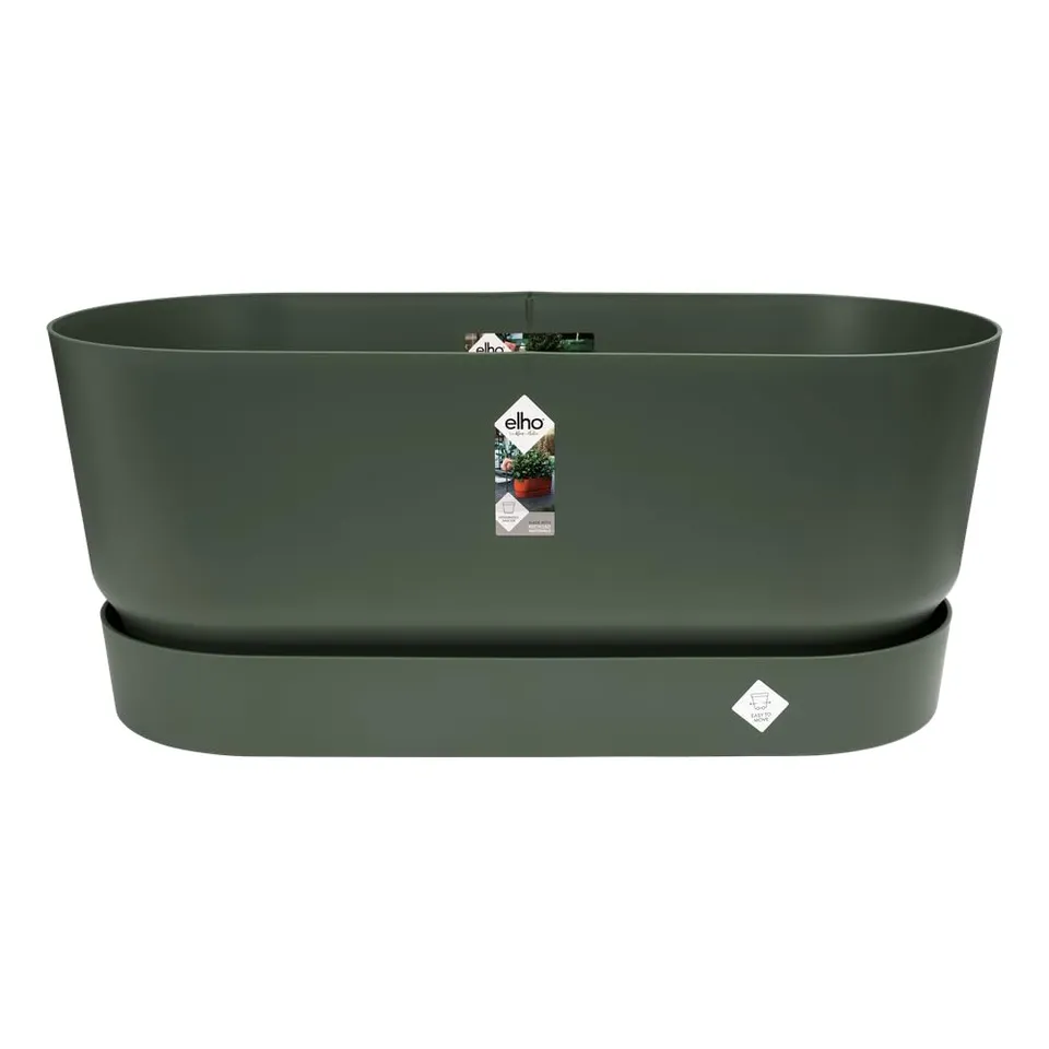 elho Greenville 80cm Pflanztopf Leaf Green mit Rollen