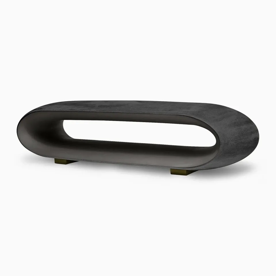 Serralunga Loop LOOP-MAN Sitzbank anthrazit Moleskin oval