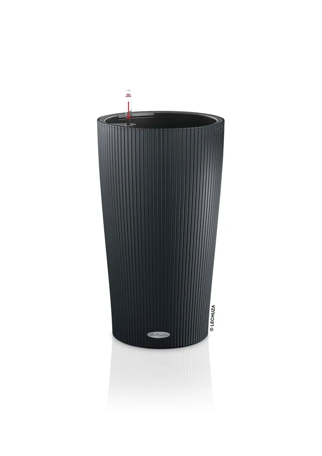 Lechuza Cilindro Color 23 Pflanzsäule Schiefergrau Ø23cm Bewässerung