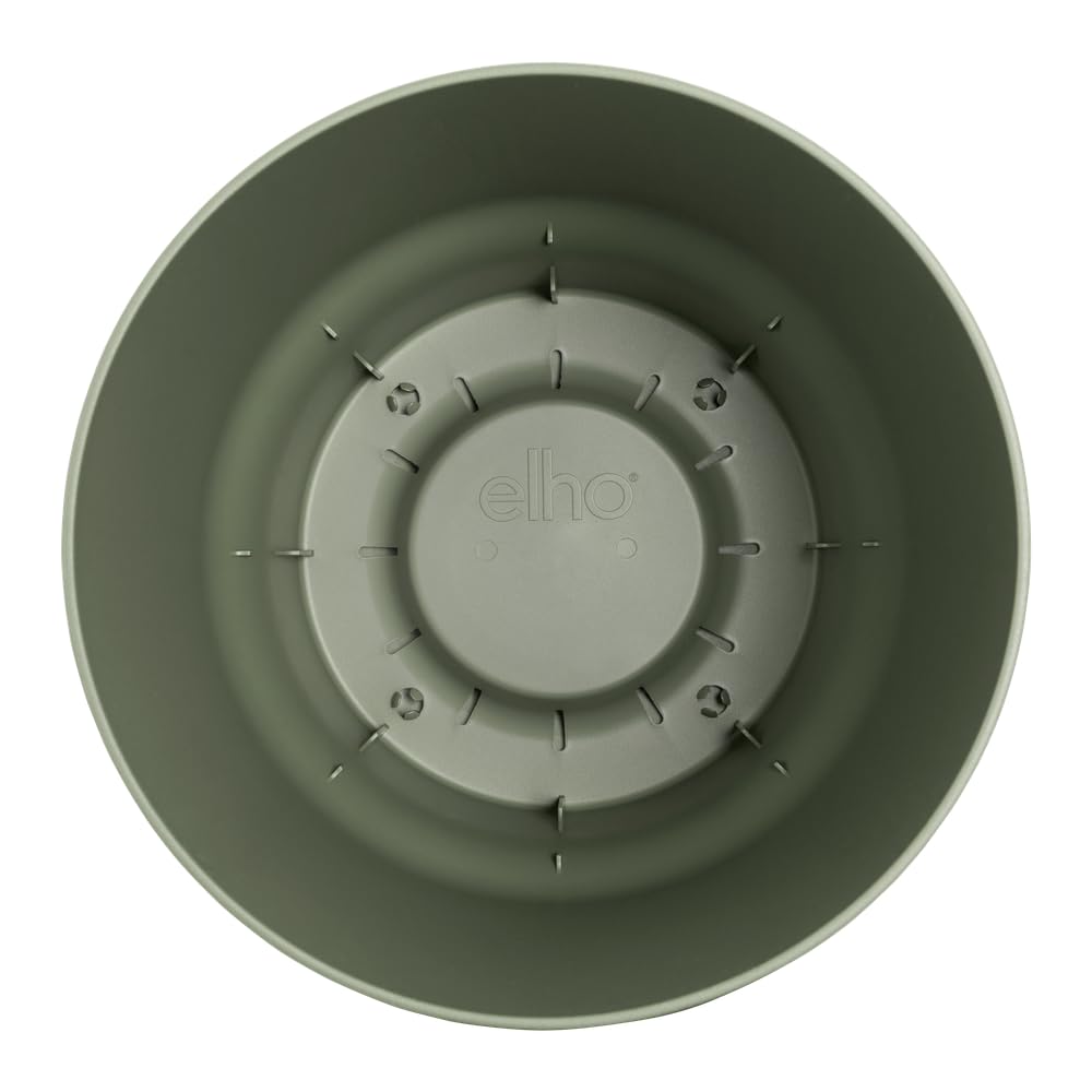 elho Greenville Rund 25 Blumentopf Leaf Green mit Untersetzer