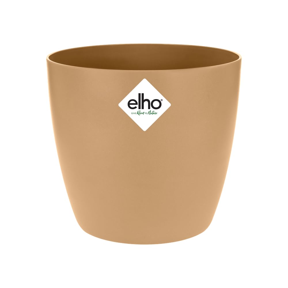 elho Brussels Rund 14 Blumentopf braun Cookie 13,5 cm recycelt