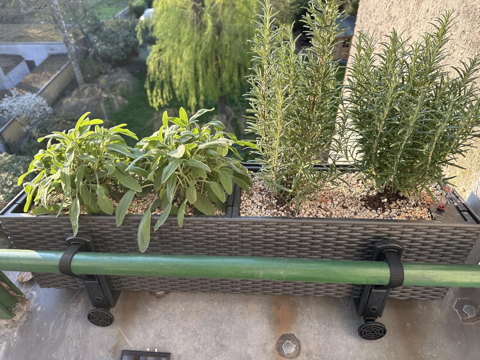 Lechuza Balconera Cottage 50 Pflanzgefäß Granit Bewässerung
