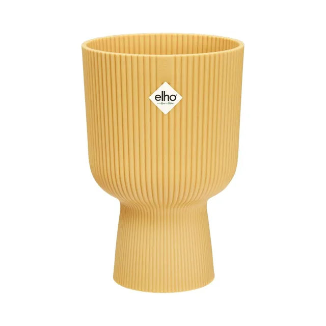 elho Vibes Fold Coupe 14 Blumentopf gelb Buttergelb 13,9 cm