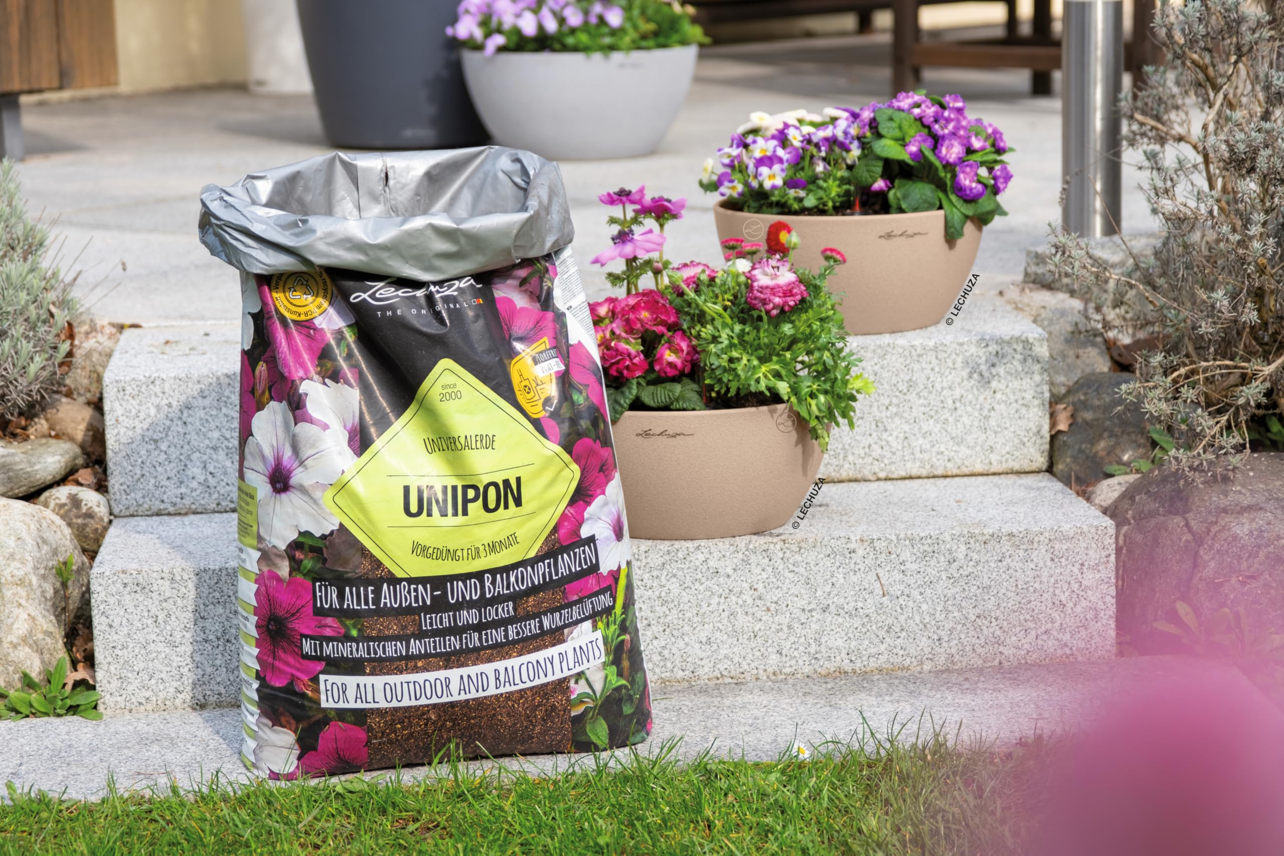 Lechuza Unipon Universalerde 40L torffrei Balkon