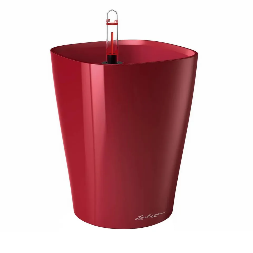 Lechuza Deltini Tischgefäß 14x14x18 Pflanztopf scarlet rot