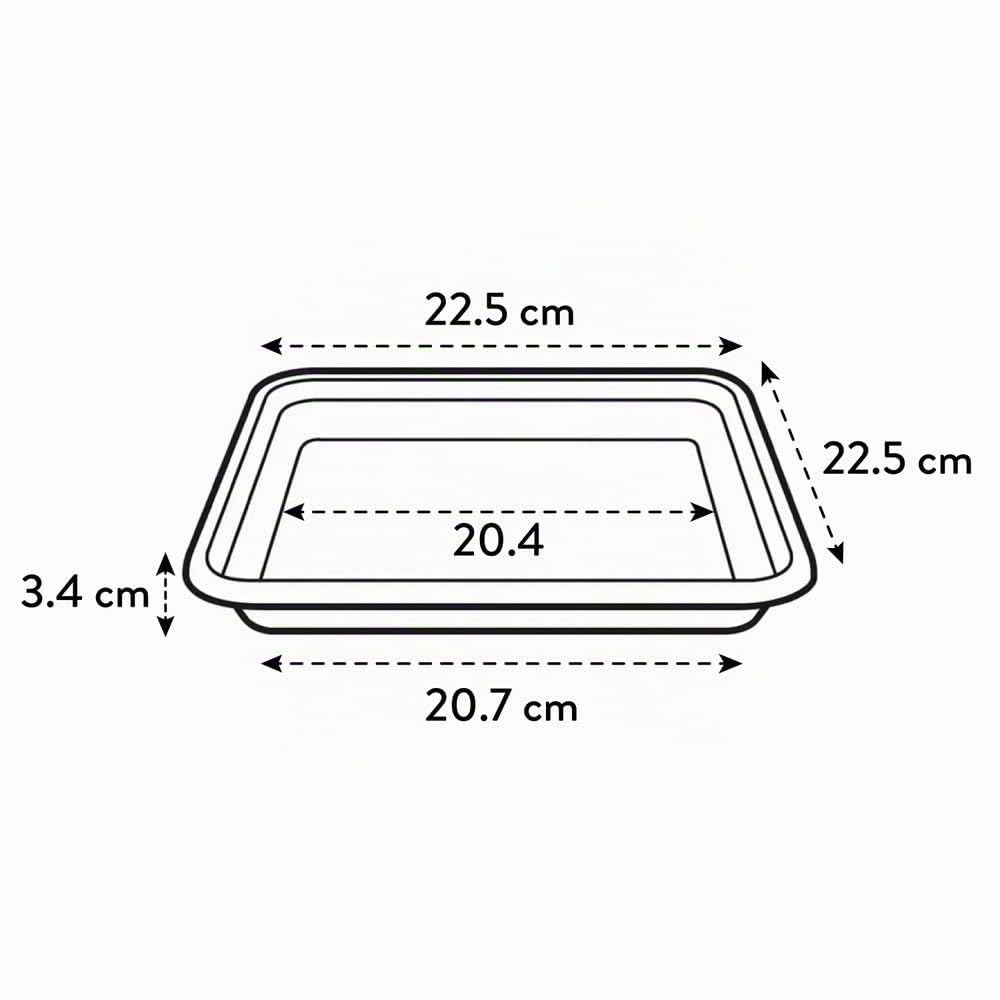 elho Loft Urban Untersetzer 22 cm weiß eckig Recycling
