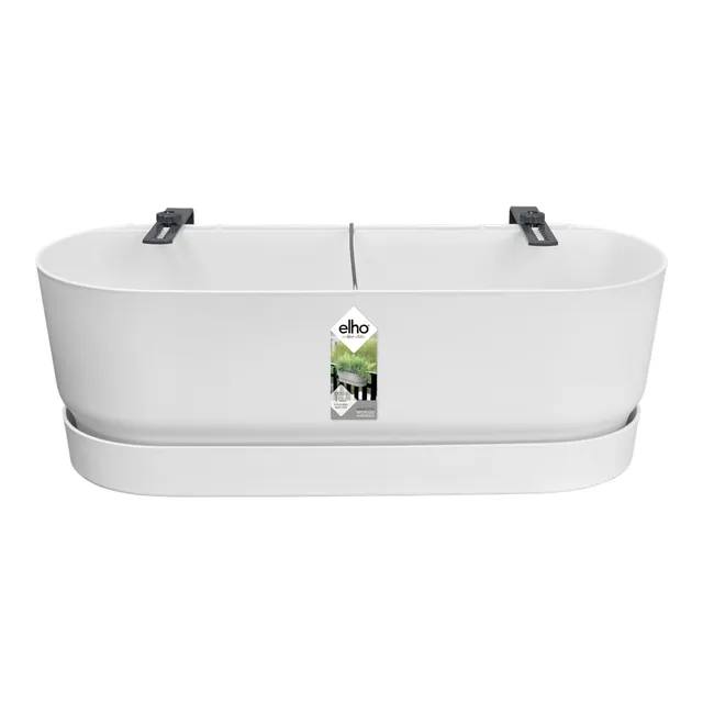 elho Greenville Easy Balcony 52 cm Balkonkasten Weiß Geländer