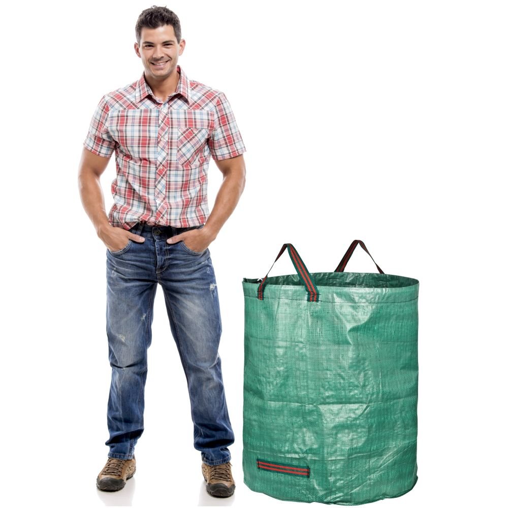 GardenMate Gartensäcke PP-Gewebe Gartensack 272L 3er Set mit Ring