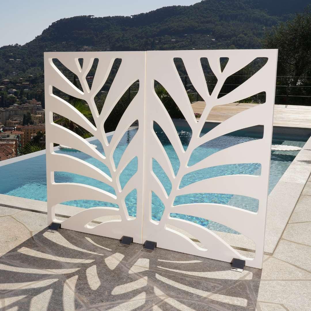 Serralunga Kentia Paneel Sichtschutz Antracite Vertikal