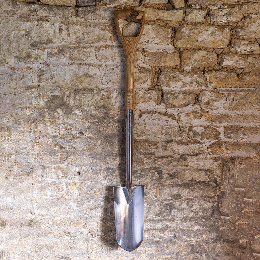 Sarah Raven Poachers Spade Gartenspaten Edelstahl Esche 106cm
