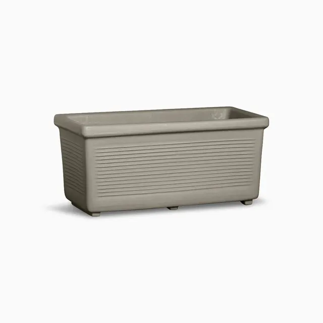 Serralunga Planters Millerighe Pflanztopf Anthrazit 50 cm