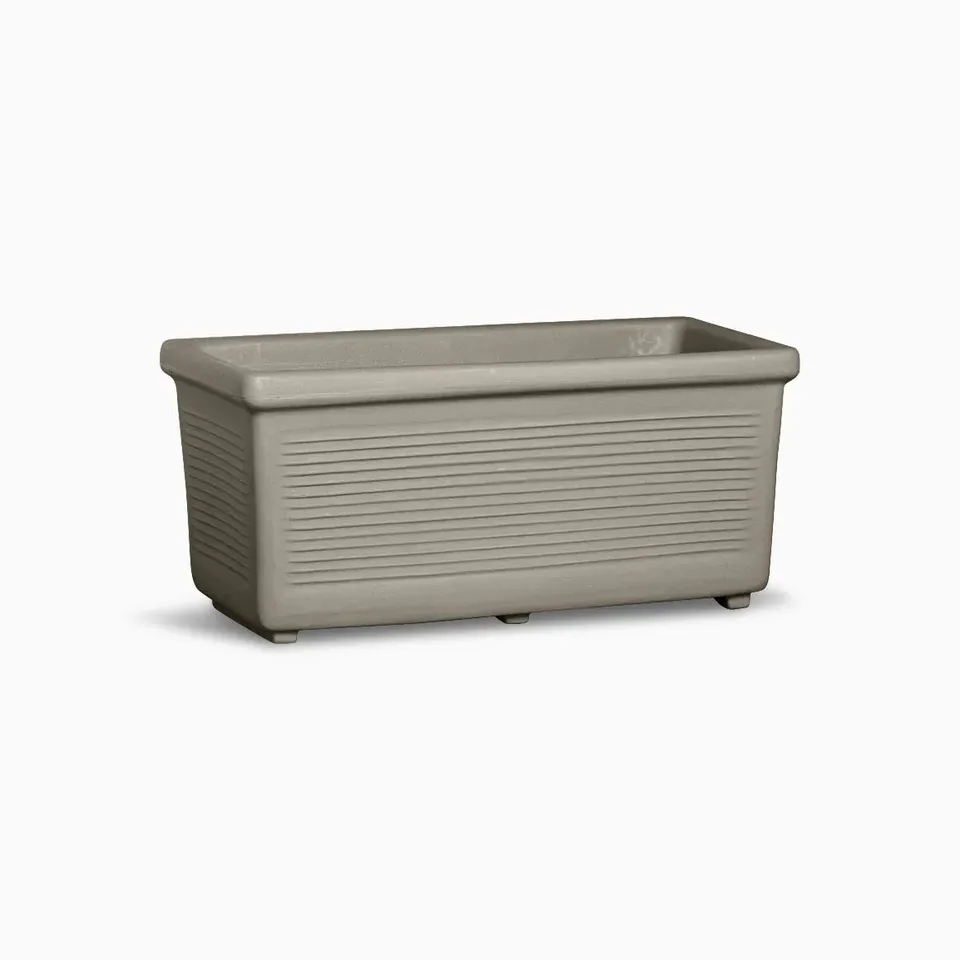 Serralunga Planters Millerighe Pflanztopf Anthrazit 50 cm