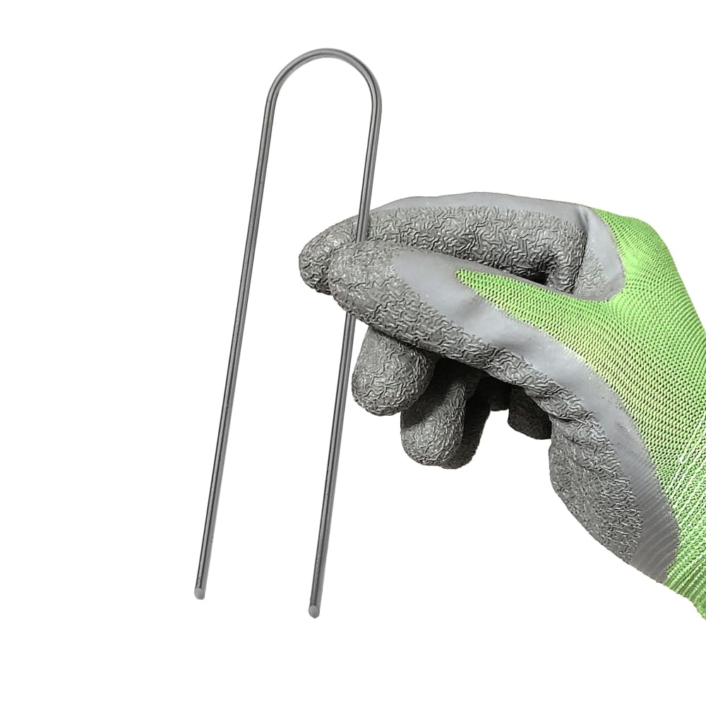 GardenMate Erdanker 150 mm verzinkt Bodenanker 100 Stück rund