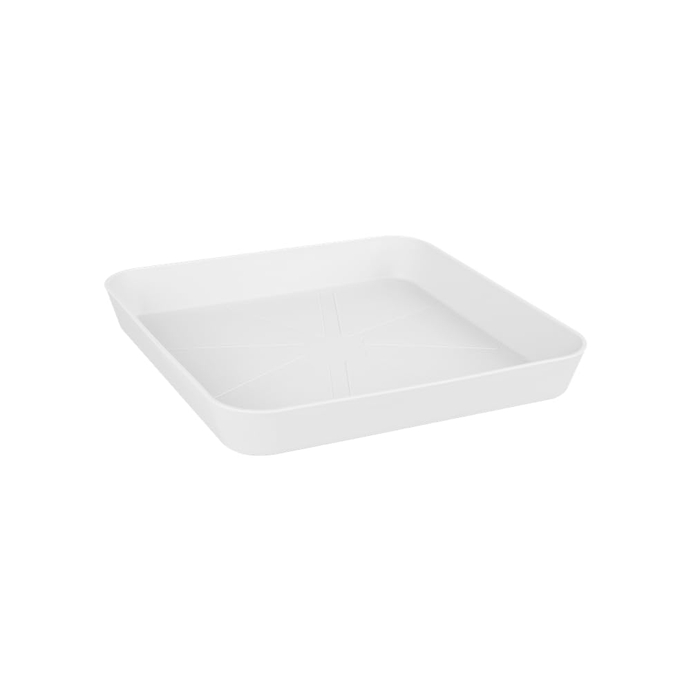 elho Loft Urban Untersetzer 22 cm weiß eckig Recycling
