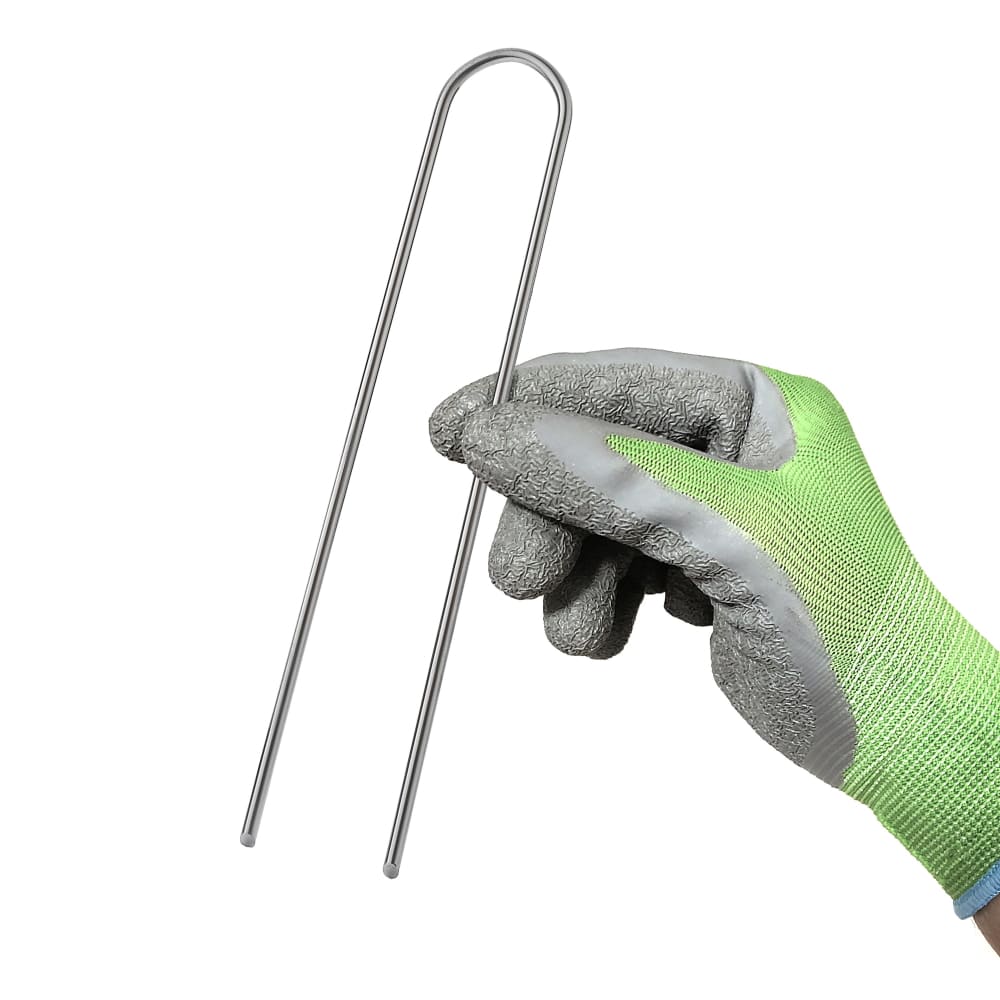 GardenMate Erdanker 200 mm verzinkt Bodenanker 100 Stück rund