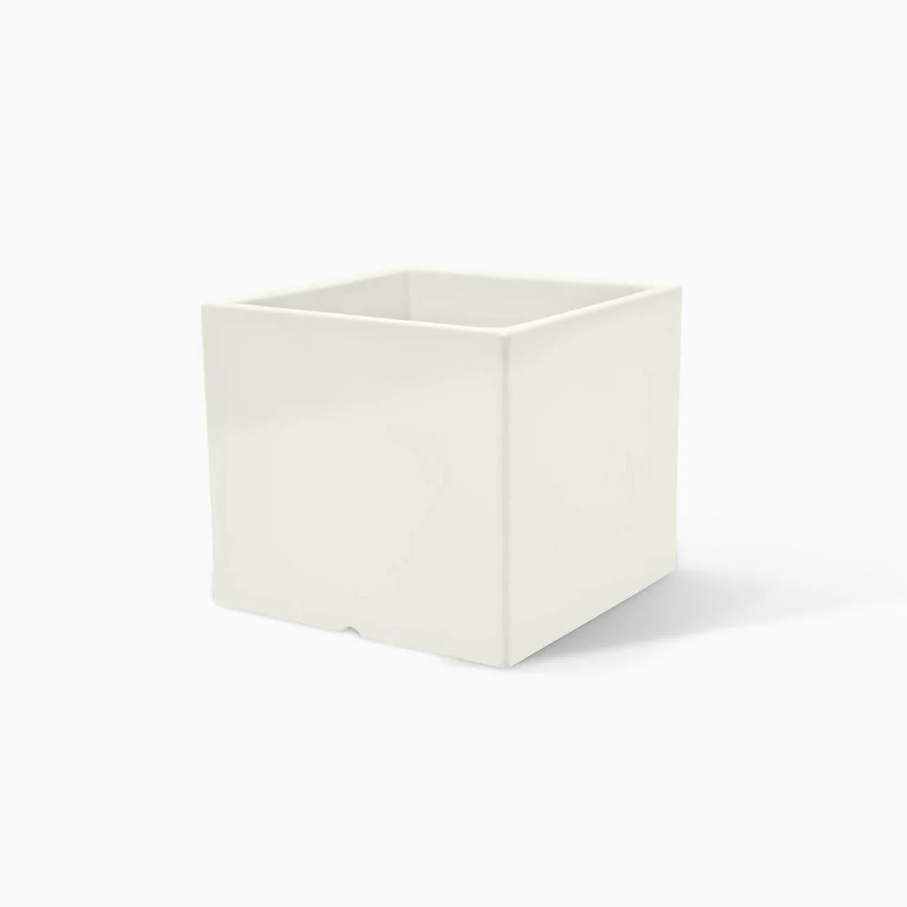 Serralunga Cubotti Deep Pflanztopf Weiß 50x50x45