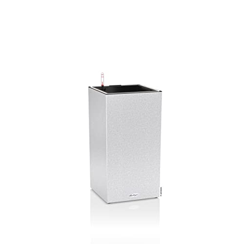 Lechuza Canto Stone 30 high Pflanzgefäß Quarzweiß mit LED