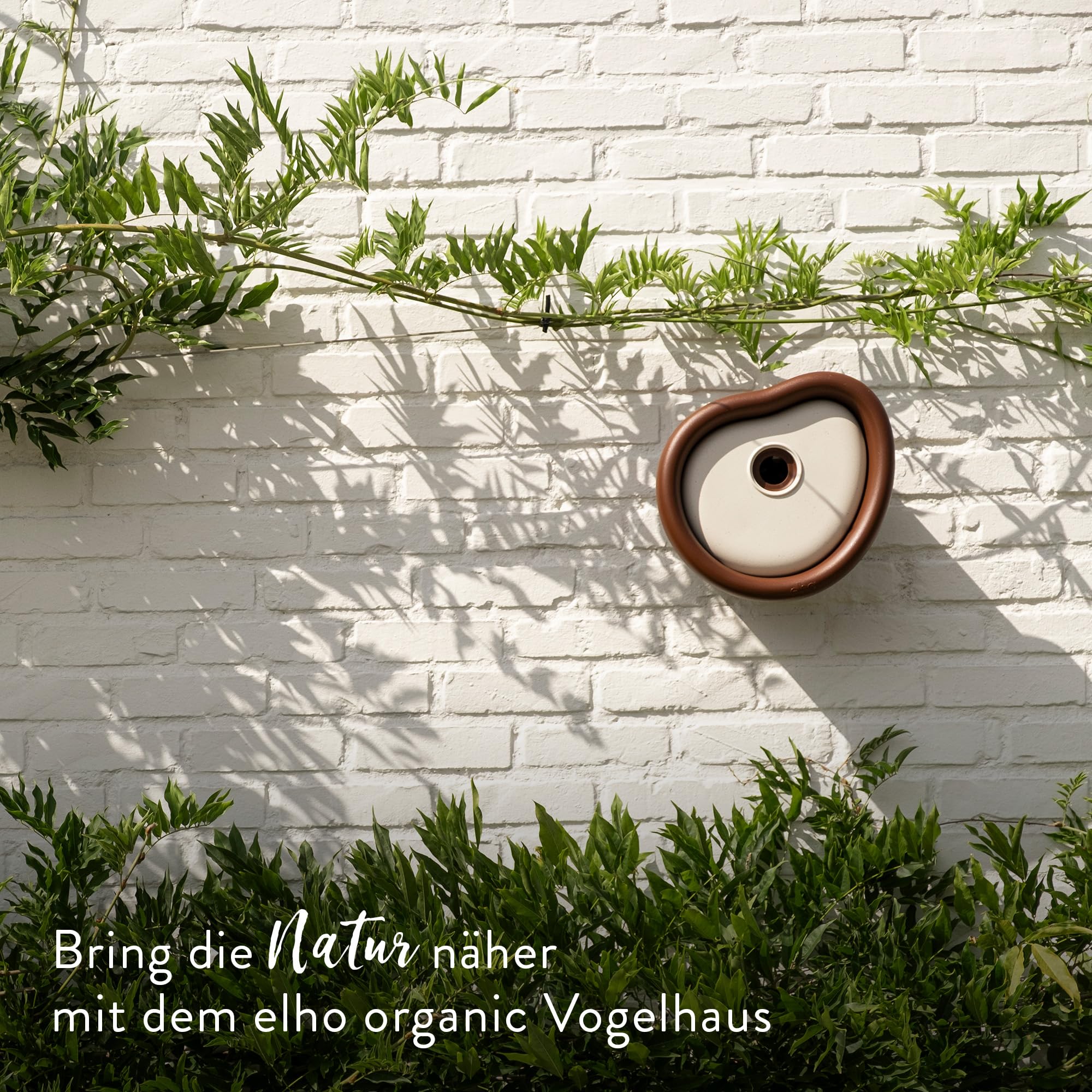 elho Organic Vogelhaus 25cm Nistkasten Chestnut Brown