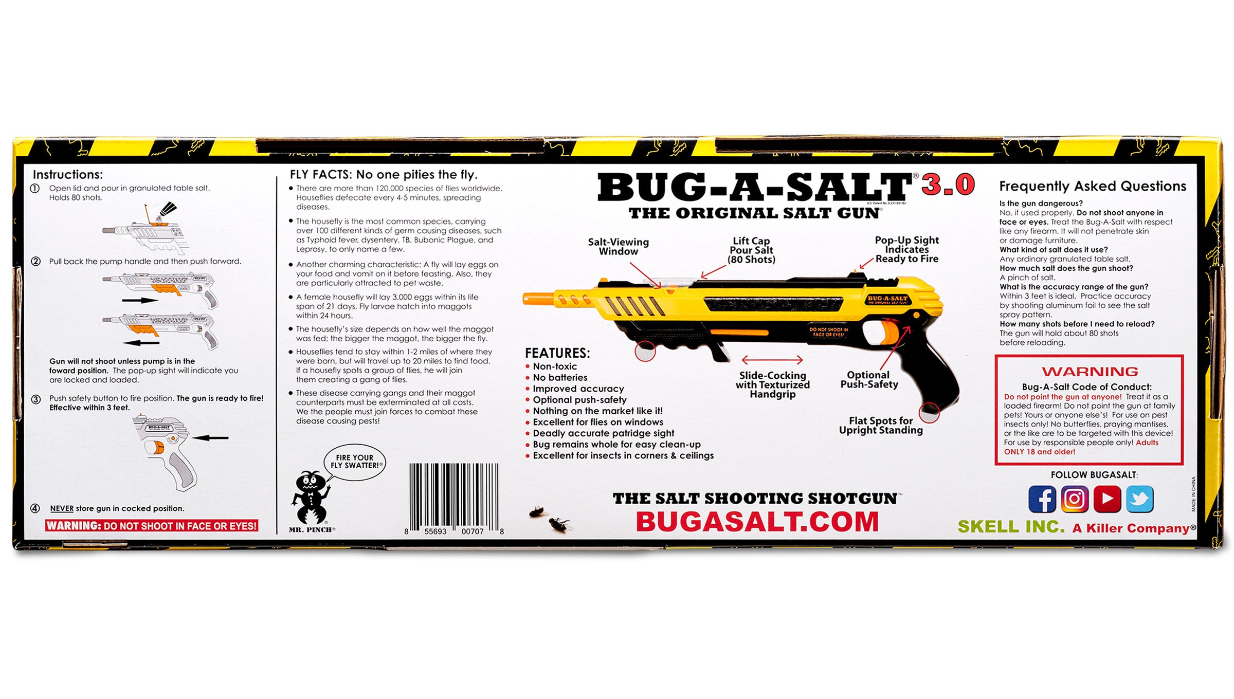 Bug-A-Salt 3.0 Classic Yellow Salzgewehr Gelb giftfrei