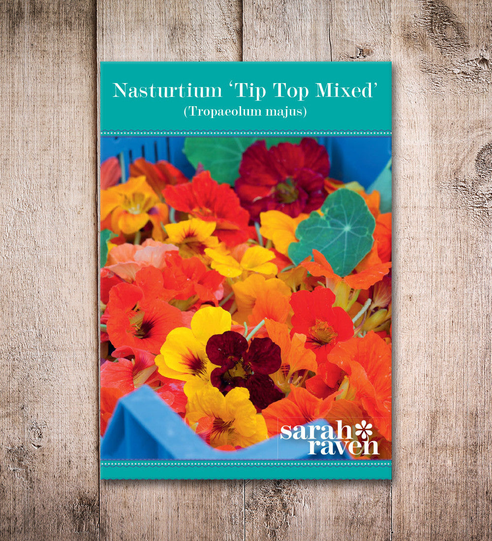 Sarah Raven Seeds Nasturtium Tip Top Mix Samen 25 bunt