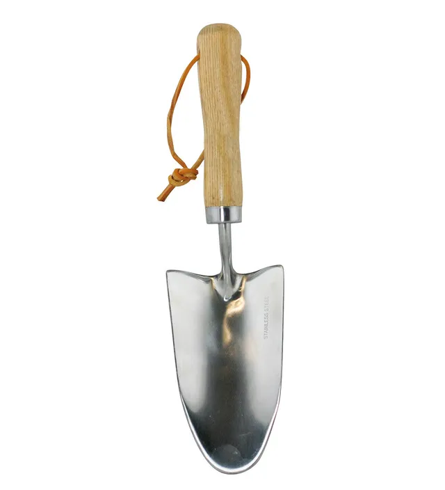 Sarah Raven Gardening Pflanzkelle Edelstahl Esche 32cm