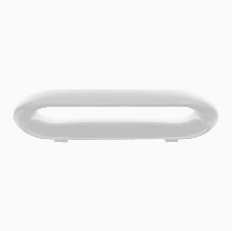 Serralunga Loop Bank Lacquered White Oval Gartenbank