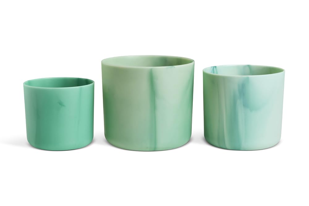 elho Ocean Collection Blumentopf 3er-Set Pazifikgrün recycelt