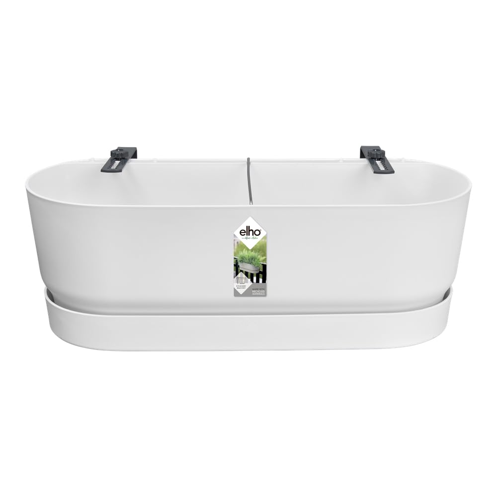 elho Greenville Easy Balcony 52 cm Balkonkasten Weiß Geländer