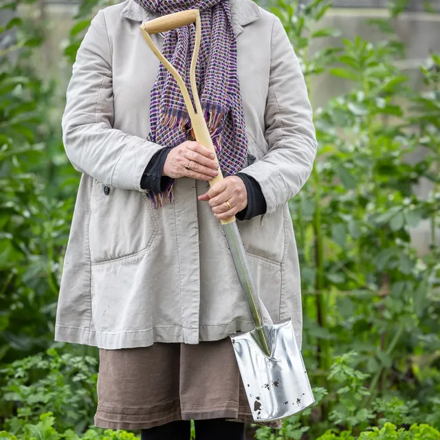 Sarah Raven Spaten Edelstahl 91cm Eschenholz leicht