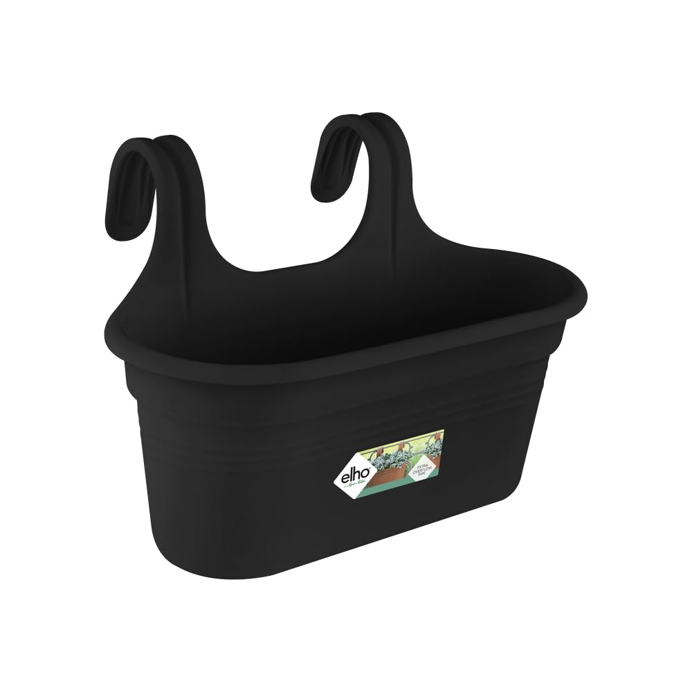 elho Green Basics Easy Hanger Large Balkontopf Living Schwarz 6cm