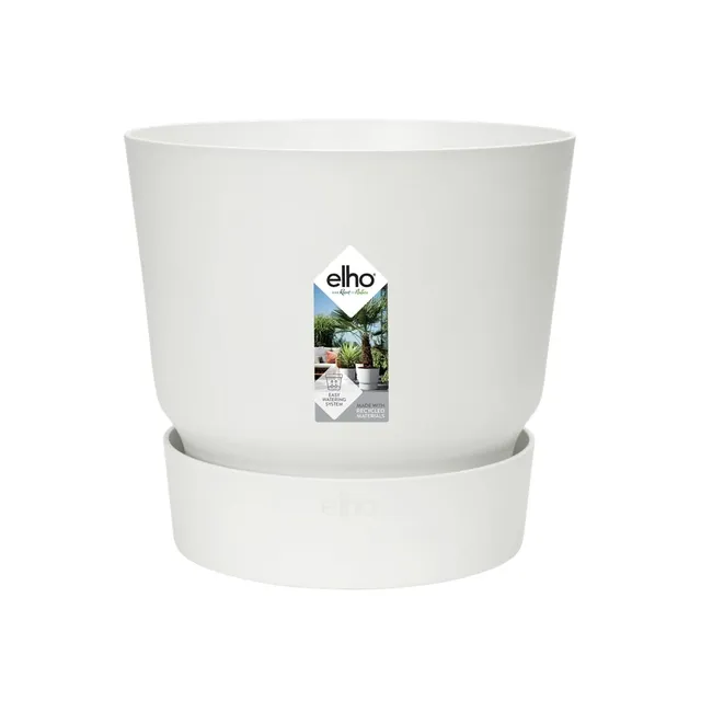elho Greenville Rund Blumentopf 25 cm Weiß
