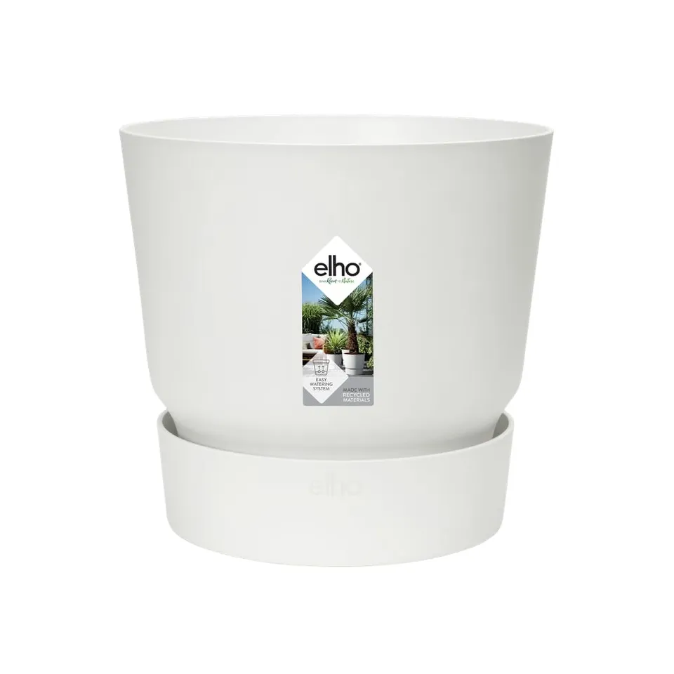 elho Greenville Rund Blumentopf 25 cm Weiß