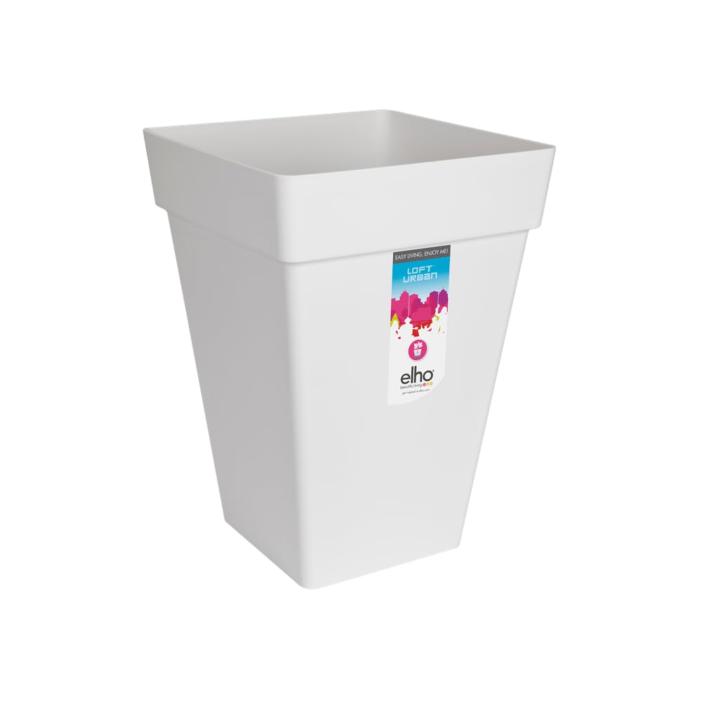 elho Loft Urban Hoch 30cm Blumentopf Weiß eckig
