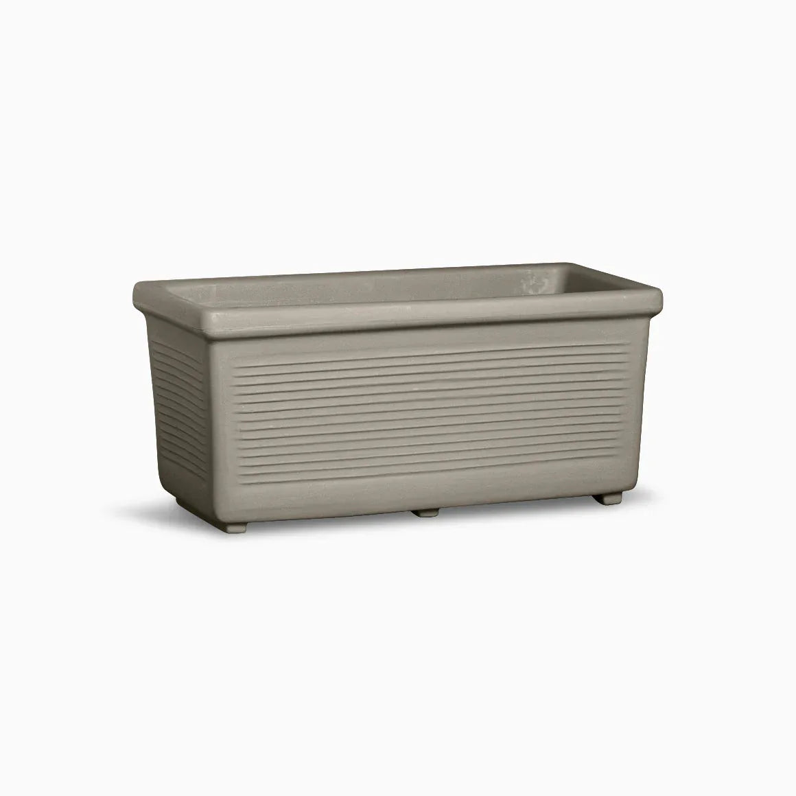 Serralunga Planters Millerighe Pflanztopf Anthrazit 50 cm