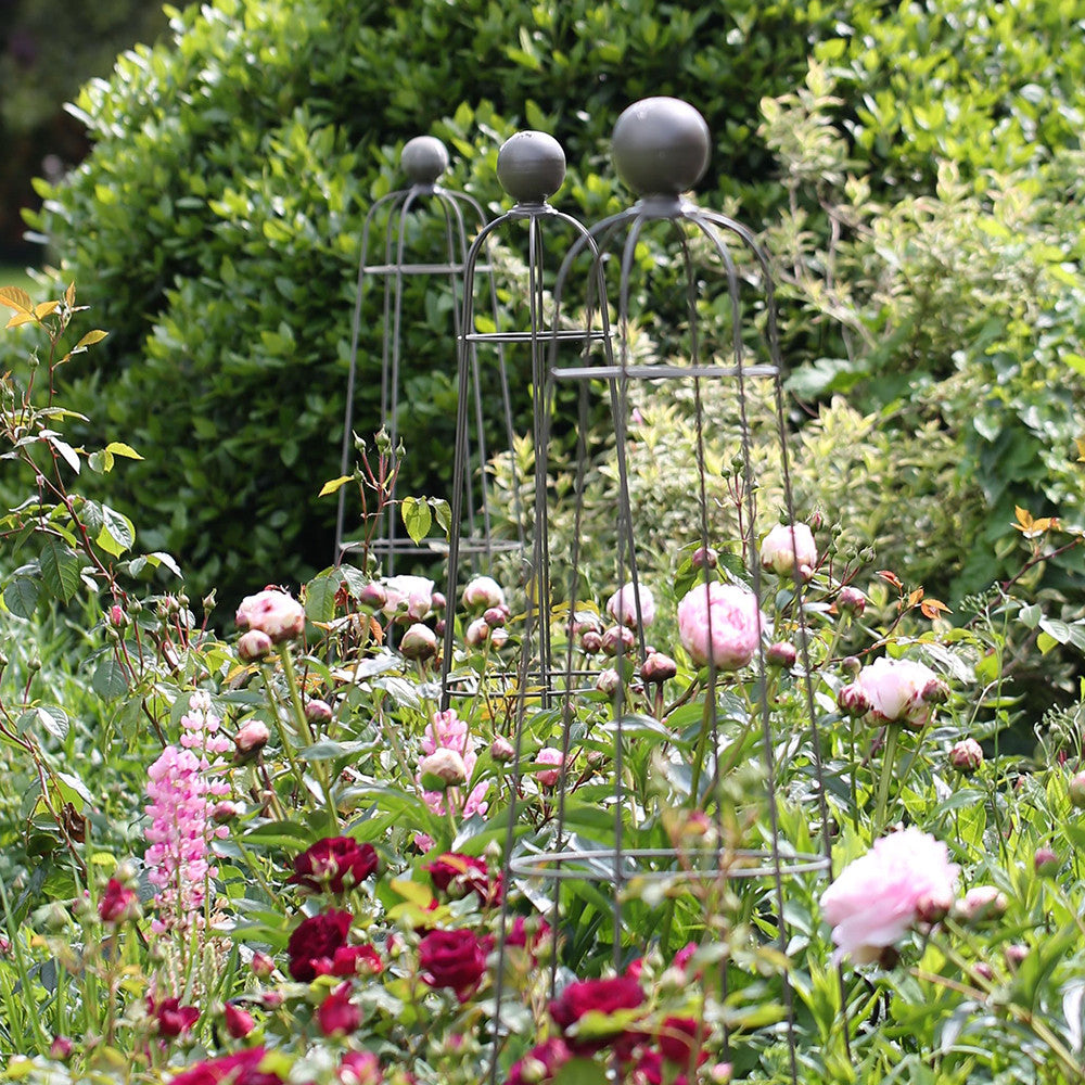 Sarah Raven Queen Garden Obelisk Rankhilfe Rost 1,6 m