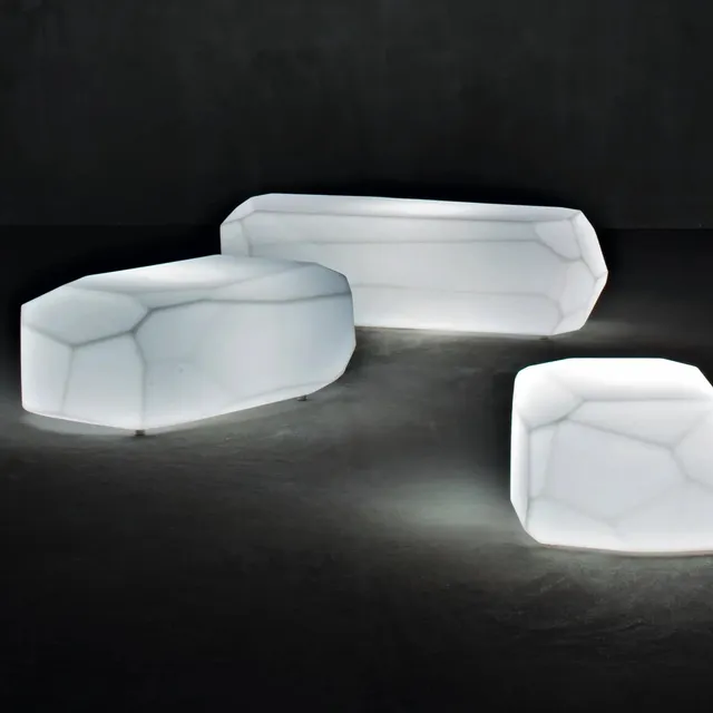 Serralunga Meteor Leuchttisch Neutral 57x50x30 RGB kabellos