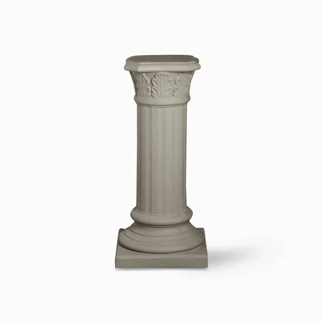 Serralunga Colonna Foglie Säule Anthrazit eckig Tradition