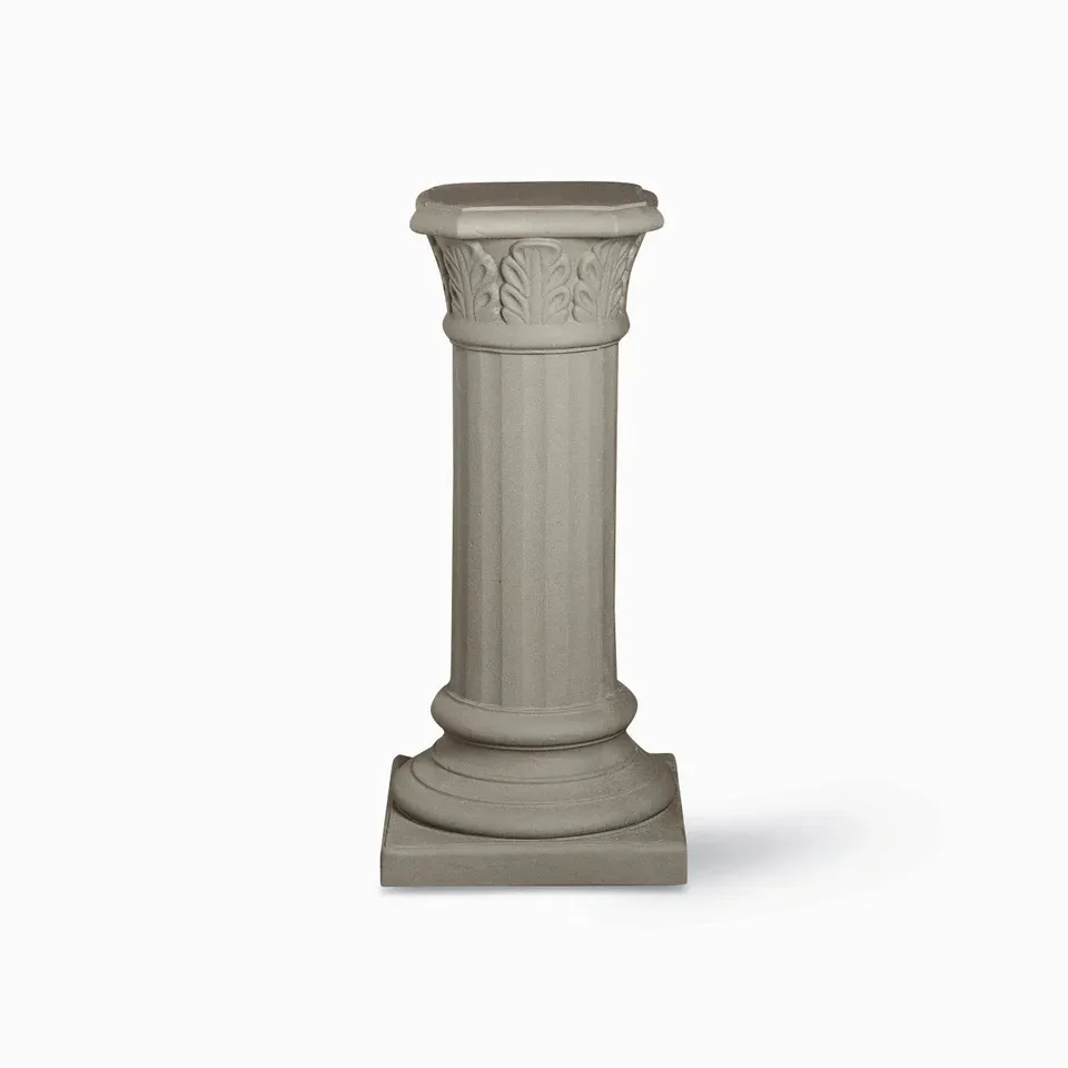 Serralunga Colonna Foglie Säule Anthrazit eckig Tradition
