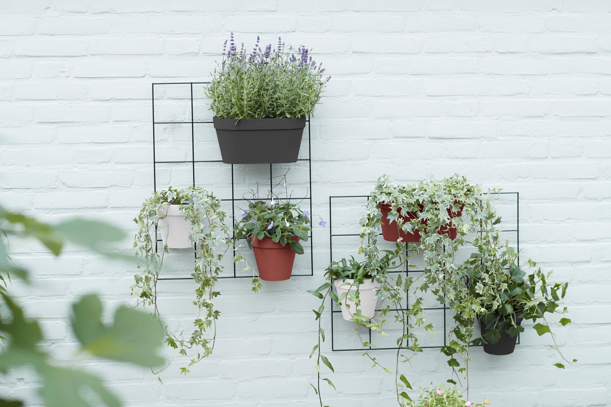elho Loft Urban Green Wall Gestell Blumenregal 59 cm Schwarz