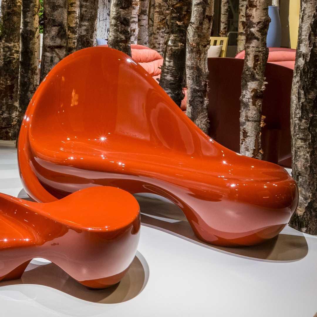 Serralunga Ripple Sofa Weiß glänzend lackiert