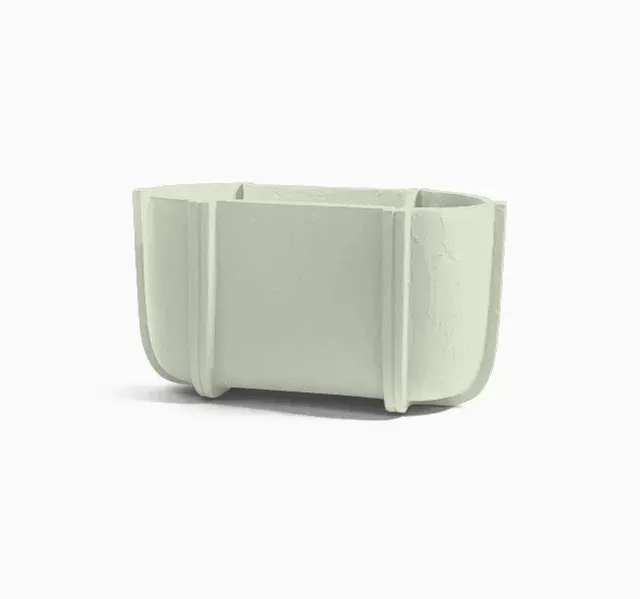 Serralunga Cassero Long Pflanztopf Salvia oval Betonoptik