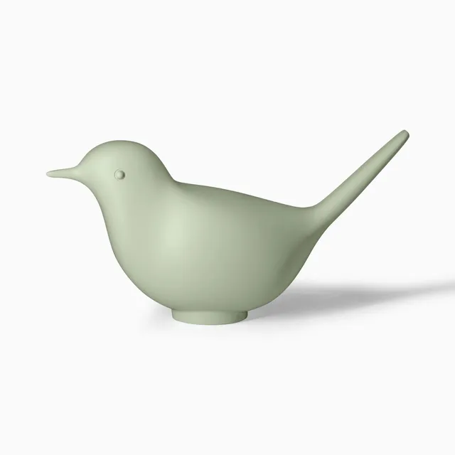 Serralunga Pulcino Dekofigur Weiß Vogel für Garten