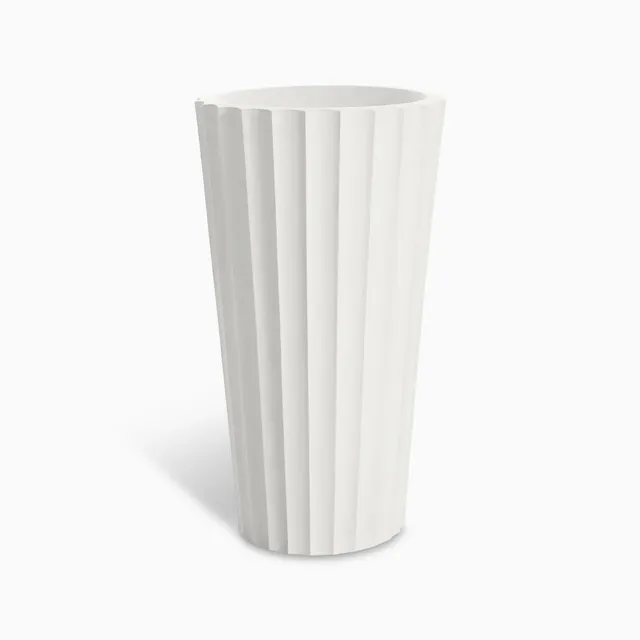 Serralunga Eufronio Pflanztopf Anthrazit reversibel